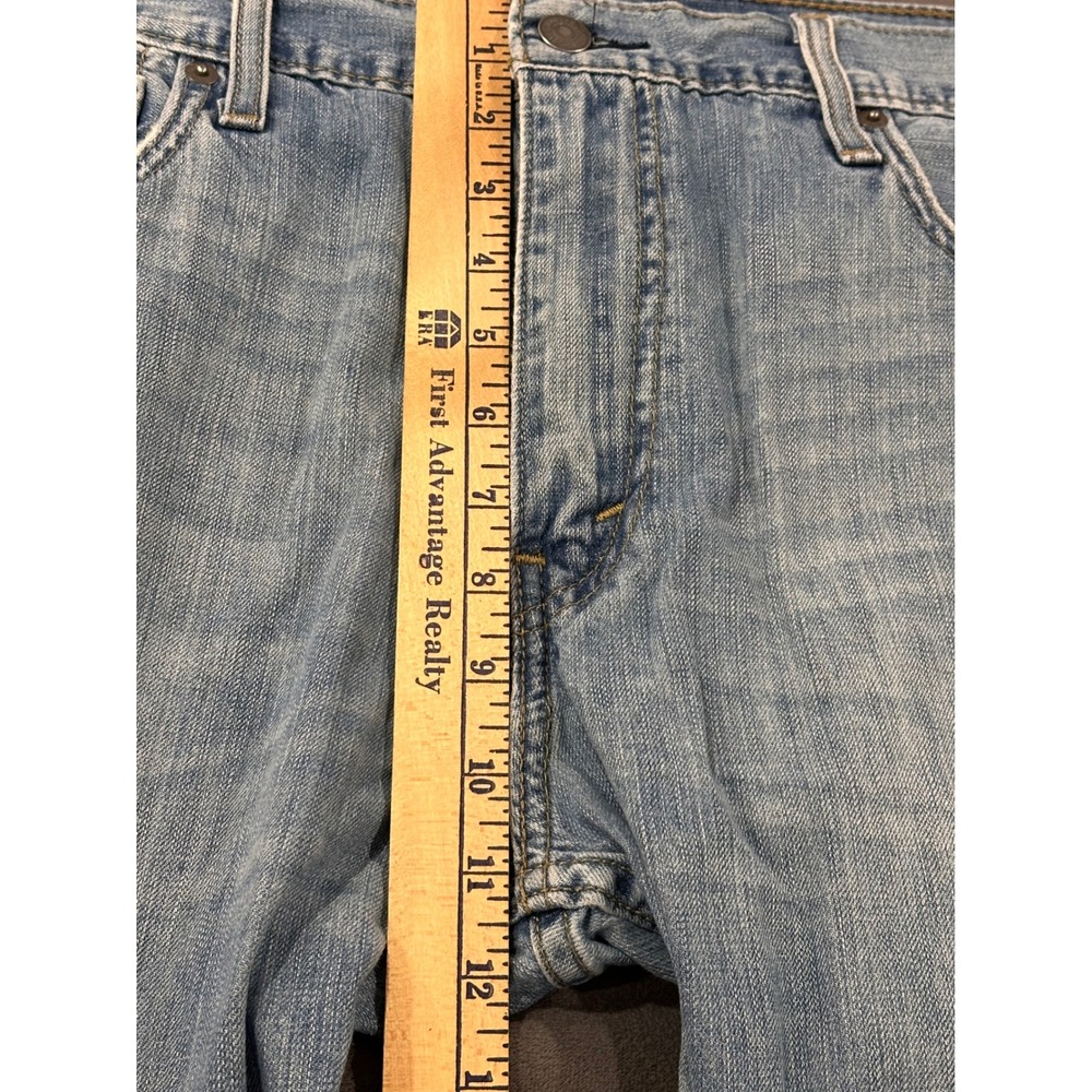 Levis 569 Loose Straight Leg Jeans Mens 38x32 Light Wash Denim Blue - Picture 5 of 8
